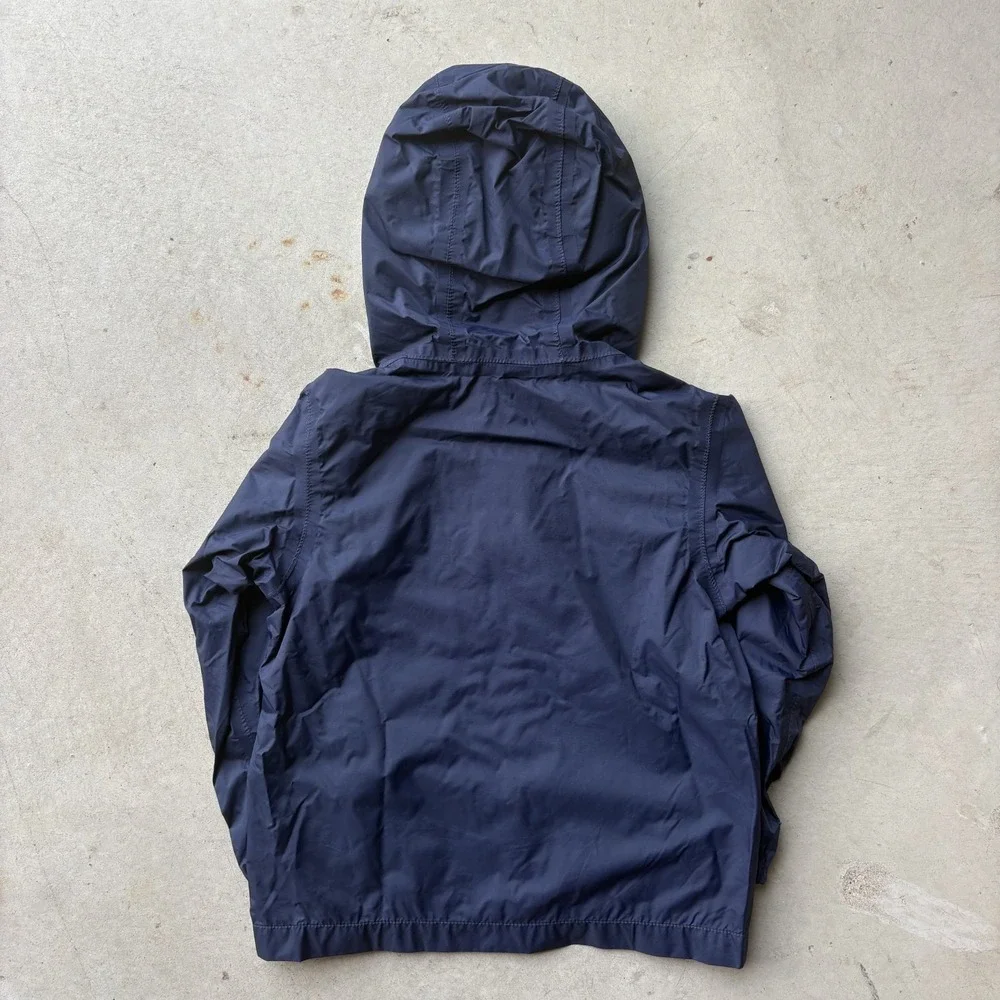 The North Face HyVent Rain Jacket Toddler 4T Navy Blue Waterproof Hooded Coat